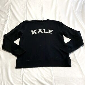 Mikhael Kale Designer Pearl Logo Sweatshirt Size Large
